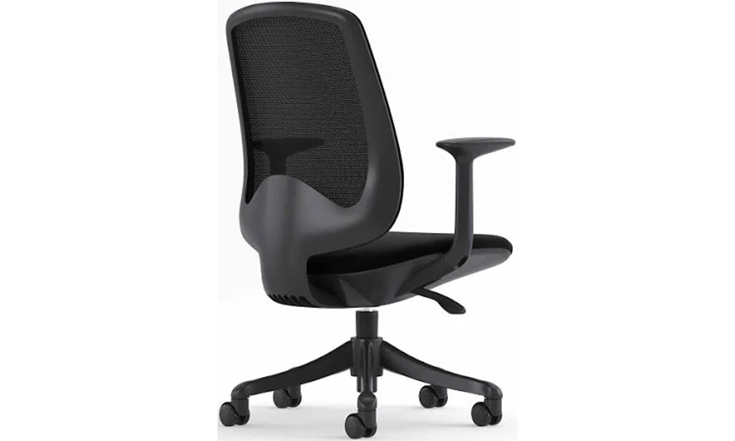 Sphere Task Chair - Black Frame with Black Mesh - Image 2