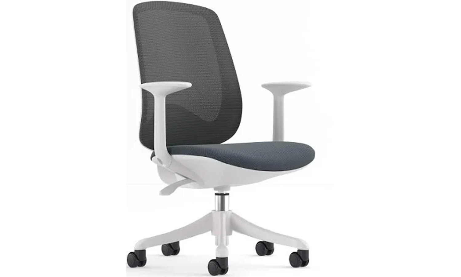 Sphere Task Chair - White Frame with Grey