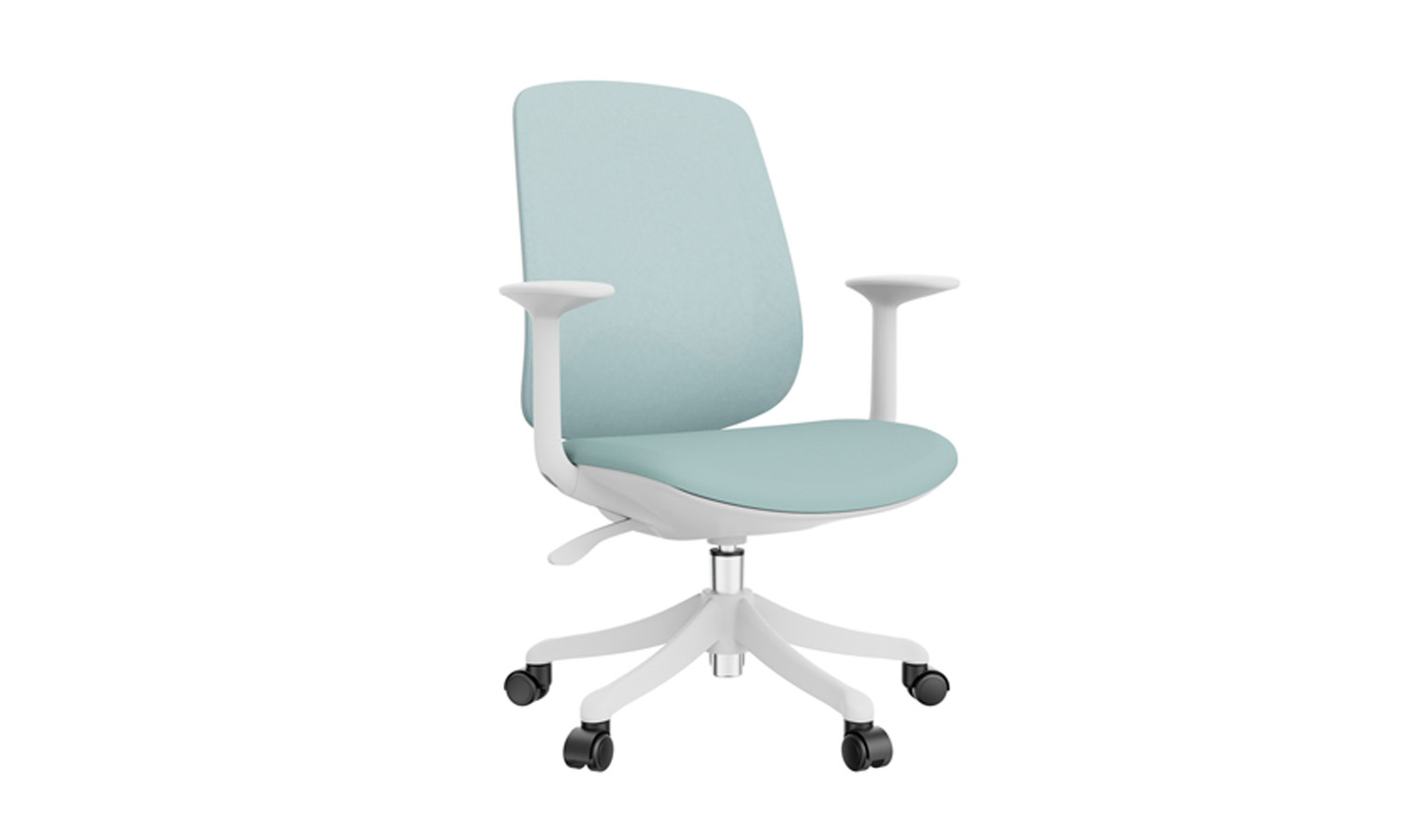 Sphere Task Chair - White Frame with Blue
