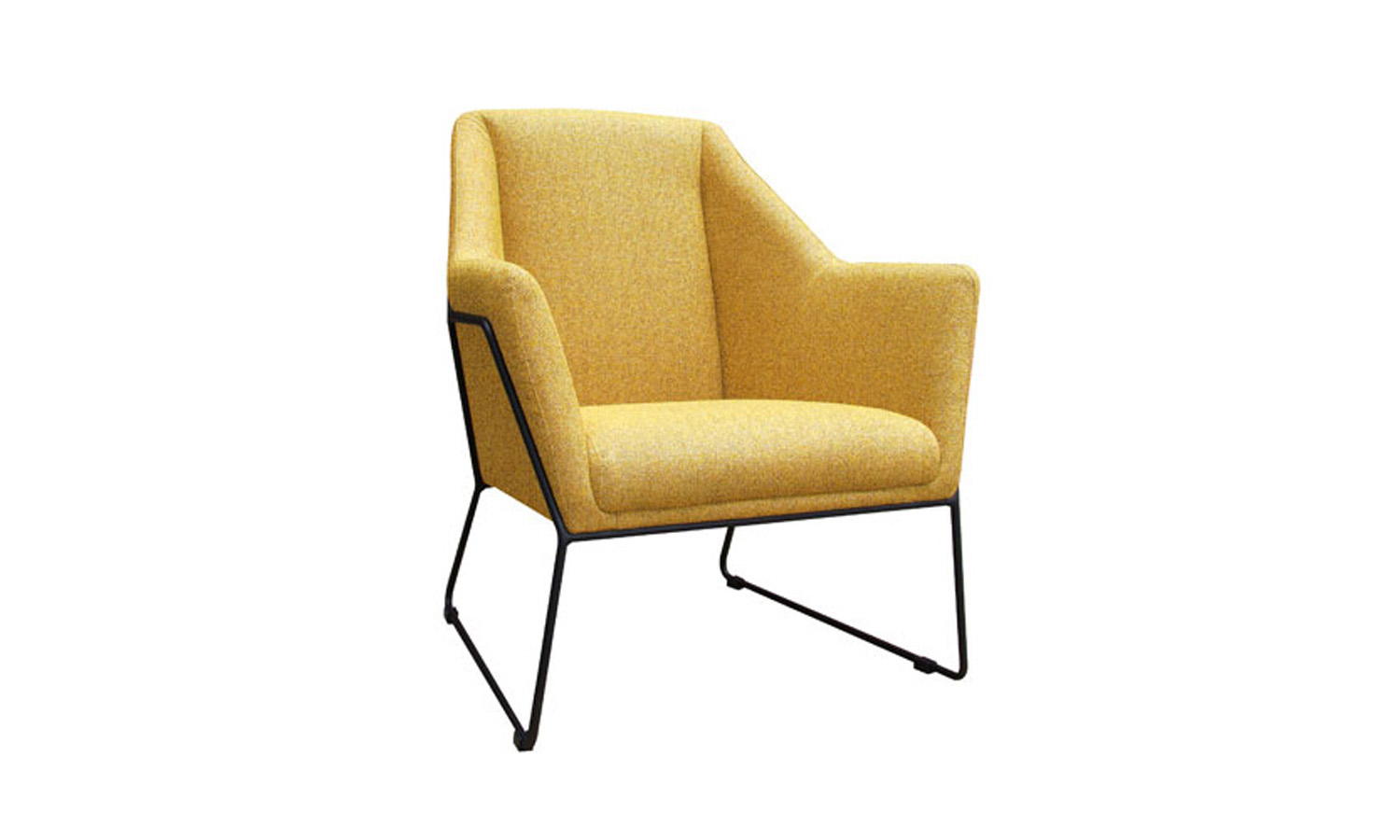 Peak Single Arm Chair - Mustard