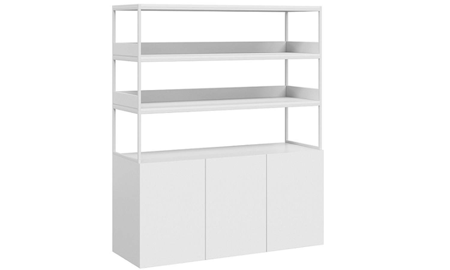 Halo Welded Storage Unit - White